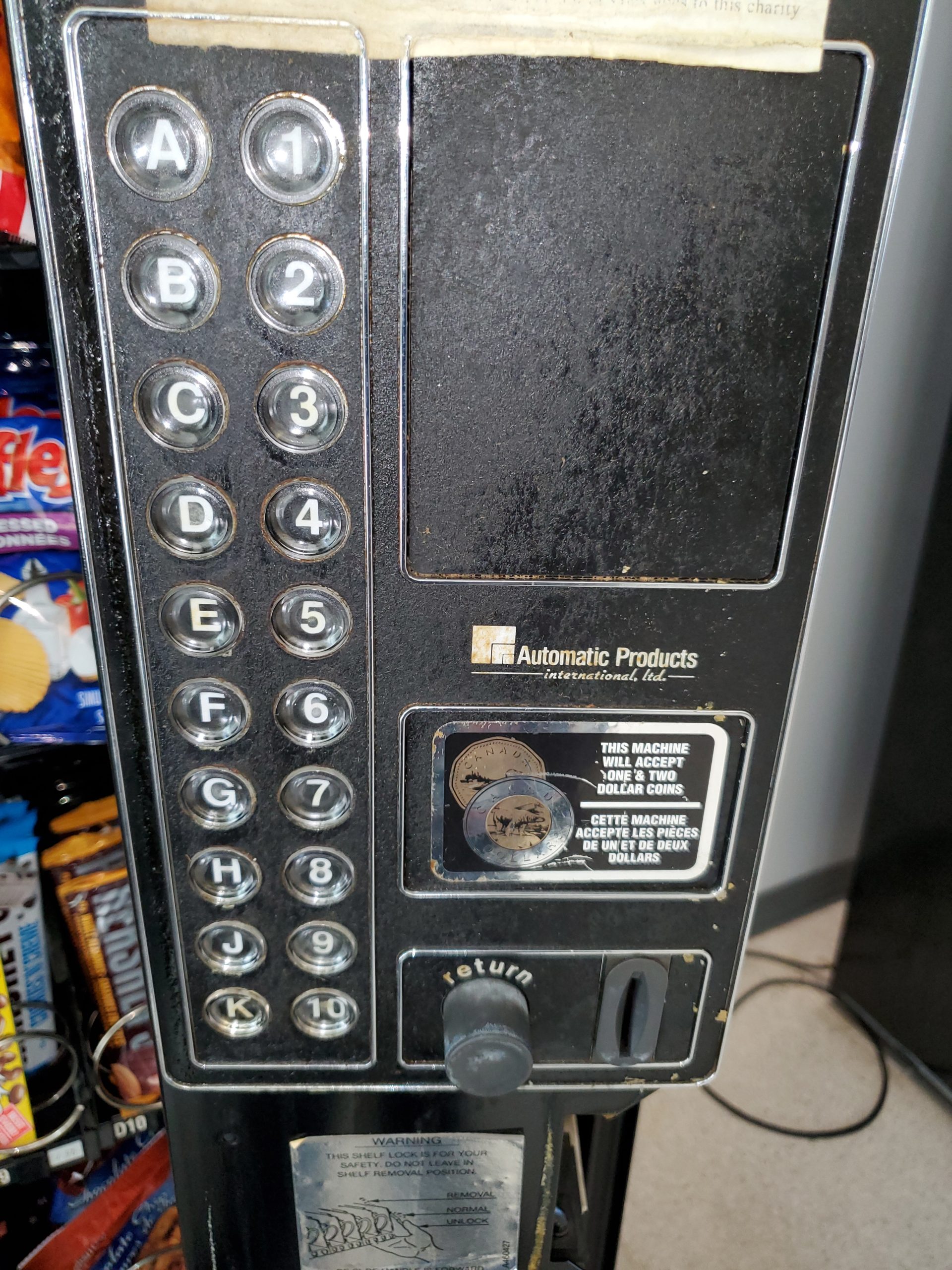 ap 113 snackshop vending machine