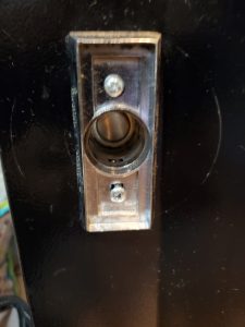 broken T Handle Lock on Vending Machine