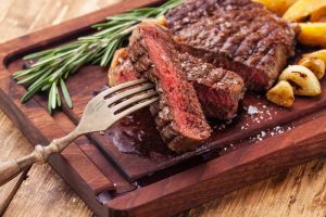 Sliced-medium-rare-grilled-Beef-steak