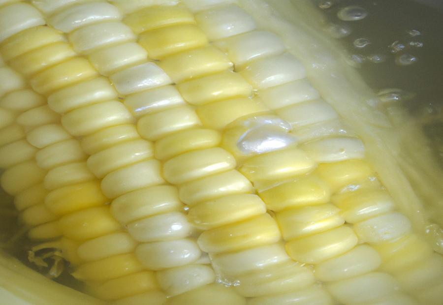 Why does white corn turn yellow when boiled Vending Business Machine