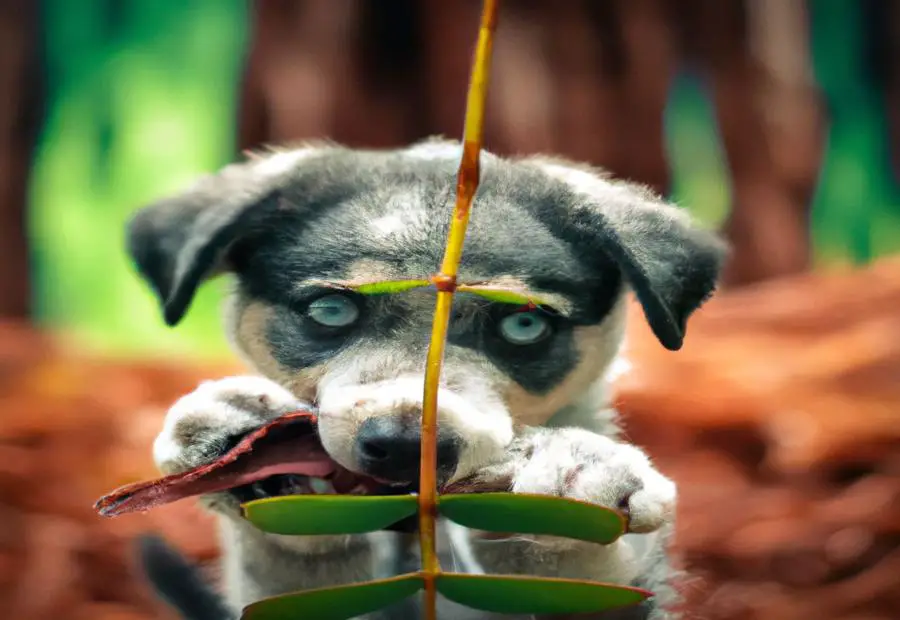 Dog ate eucalyptus leaf Vending Business Machine Pro Service
