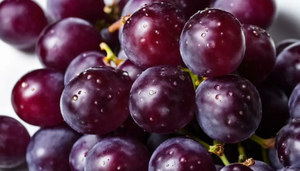 Grapes with white dots