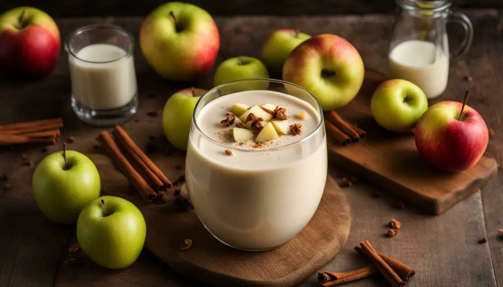 Milk and Apple Smoothie