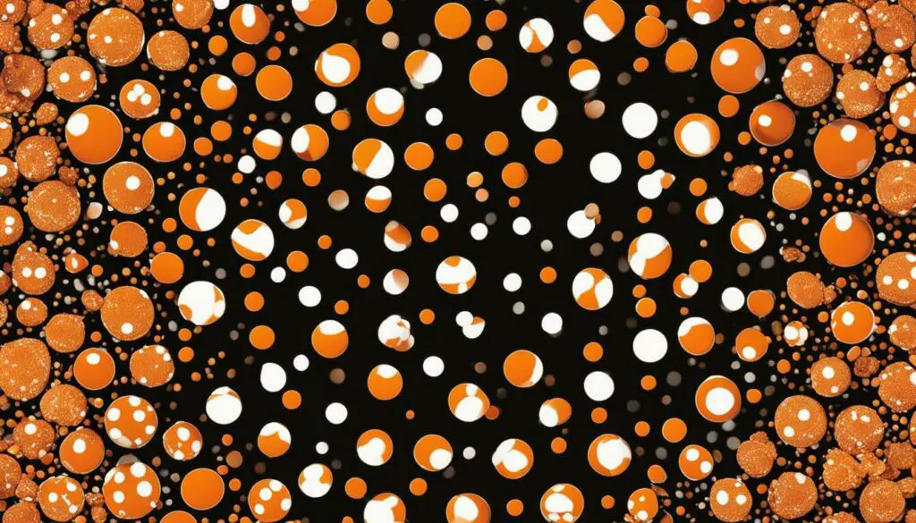 Orange with White Dots Image