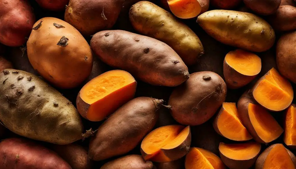 Organic Potatoes and Sweet Potato Skins