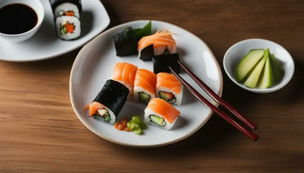 can you eat sushi with a fork