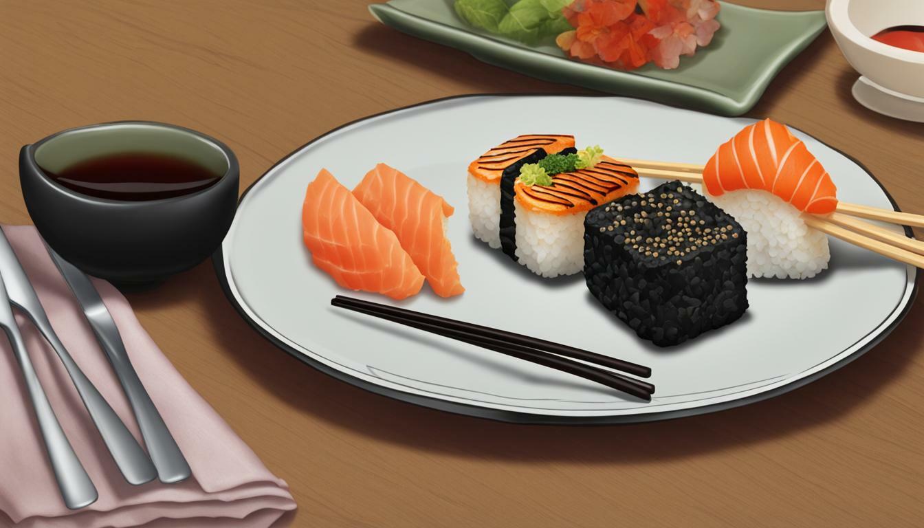 can you eat sushi with a fork