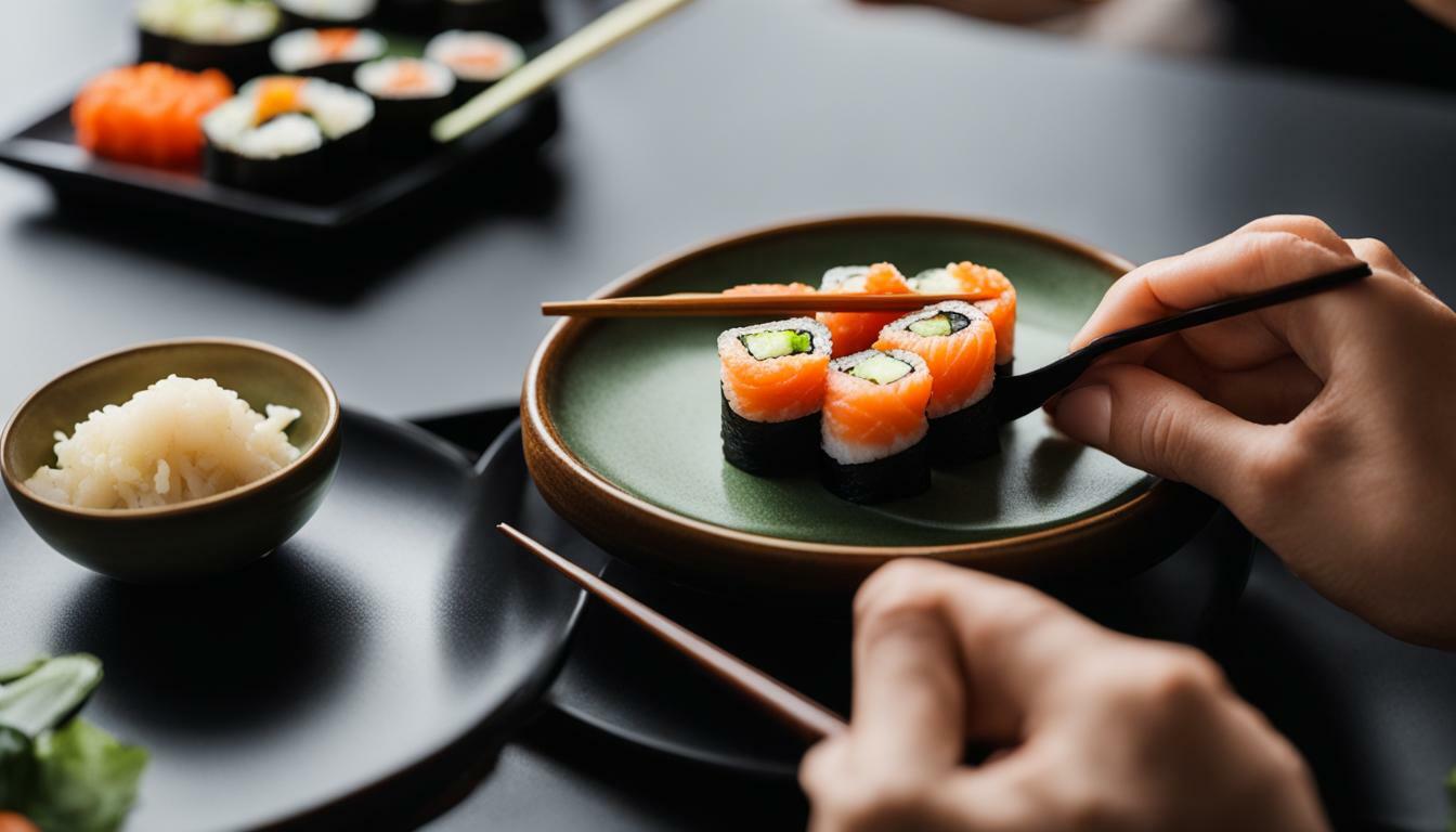 can you eat sushi with your hands