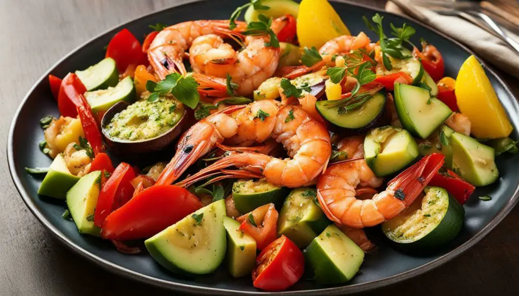 delicious meals with ready to eat prawns