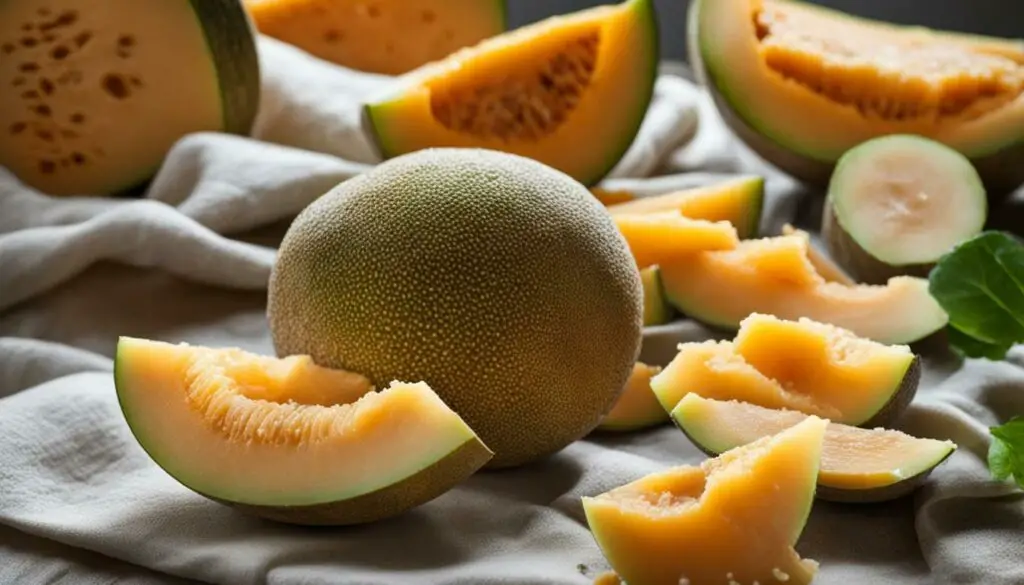 how to remove white dots from cantaloupe