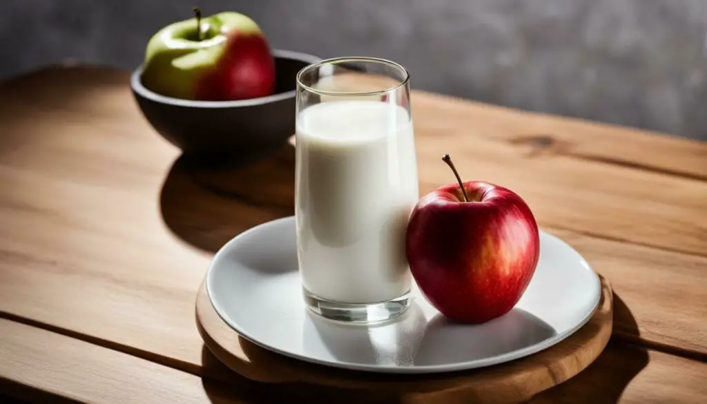 milk and apple benefits