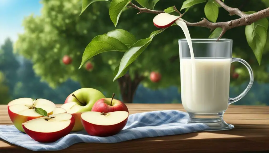 milk and apple digestion image