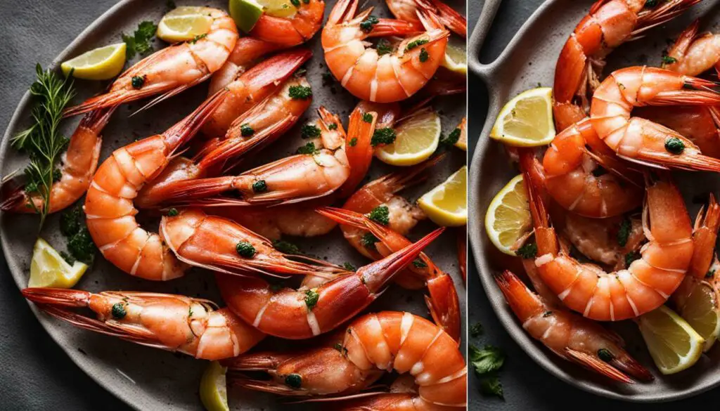prawns and shrimp