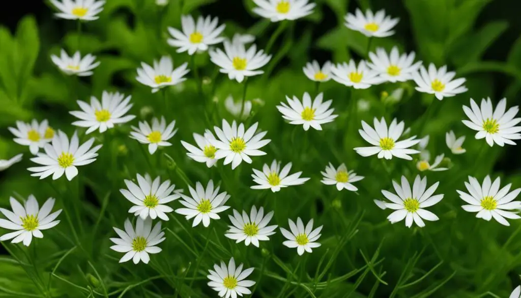 stitchwort leaves and flowers