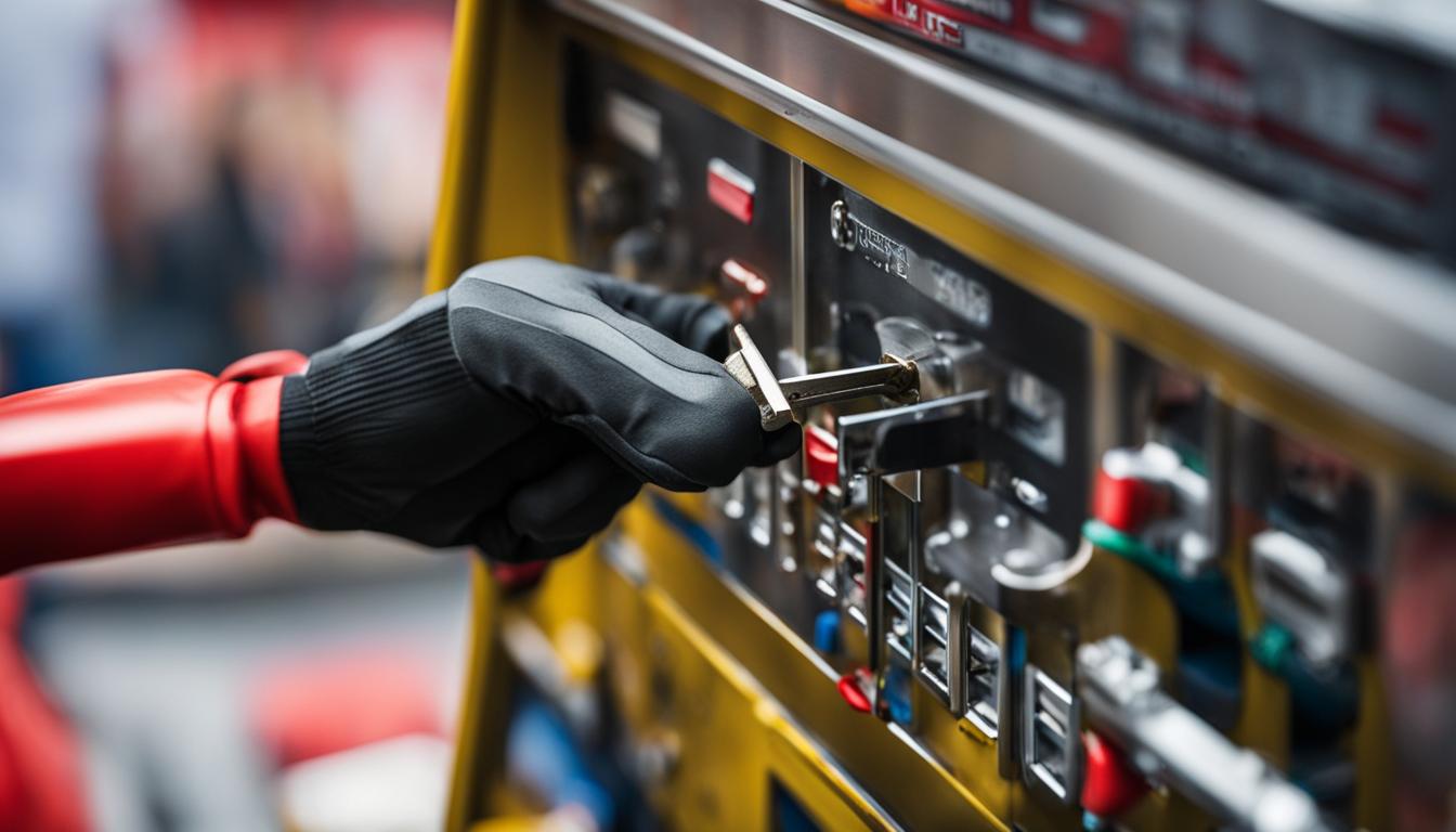 vendingmachinelockinstallation1 Vending Business Machine Pro Service