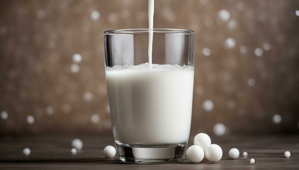 white dots in milk