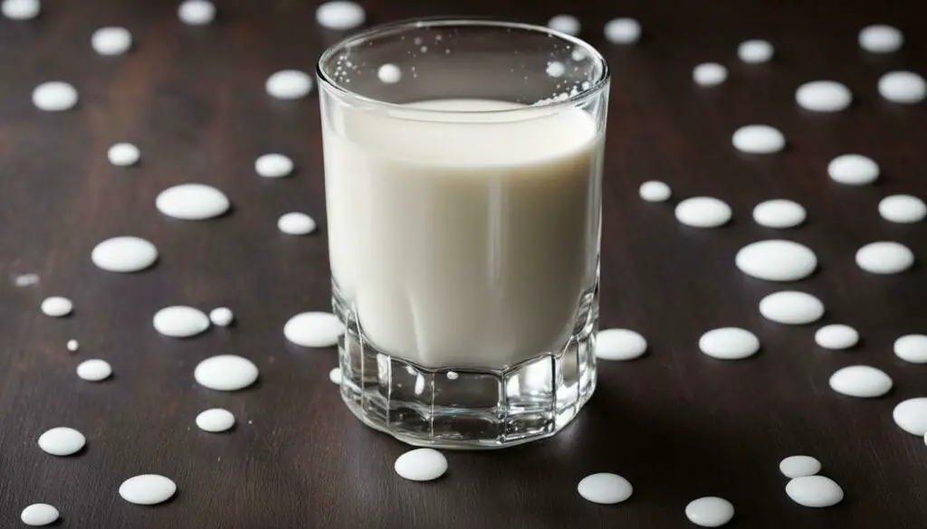 white dots in milk