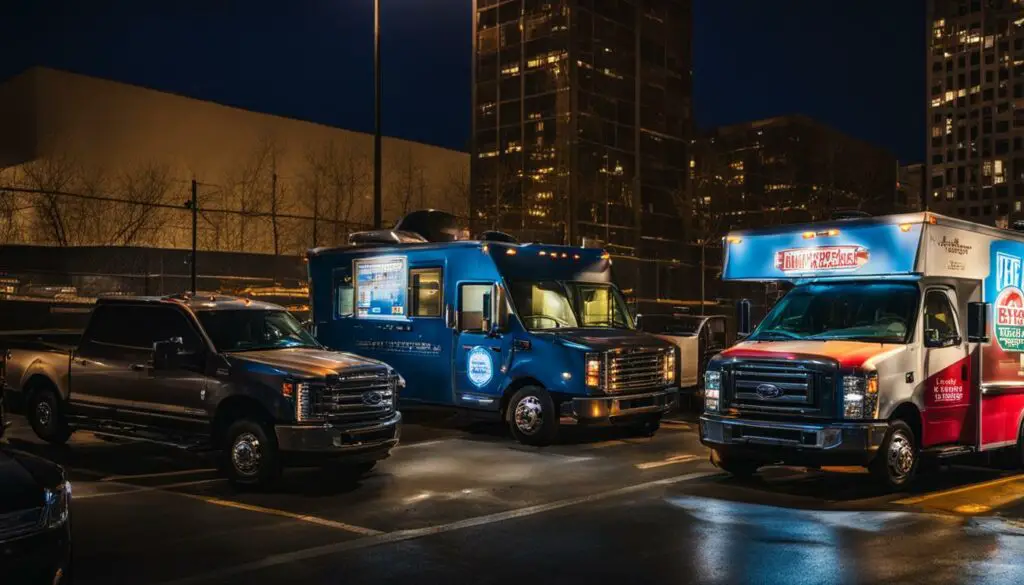 overnight parking options for food trucks