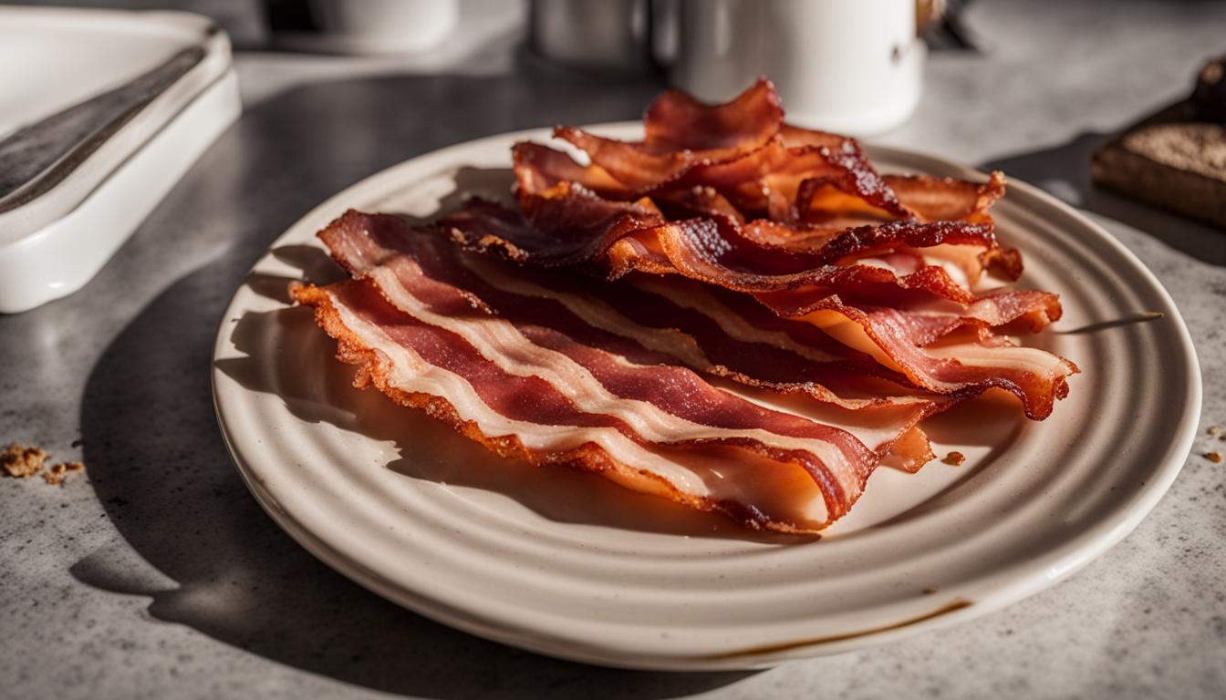 is it safe to eat cooked bacon left out overnight