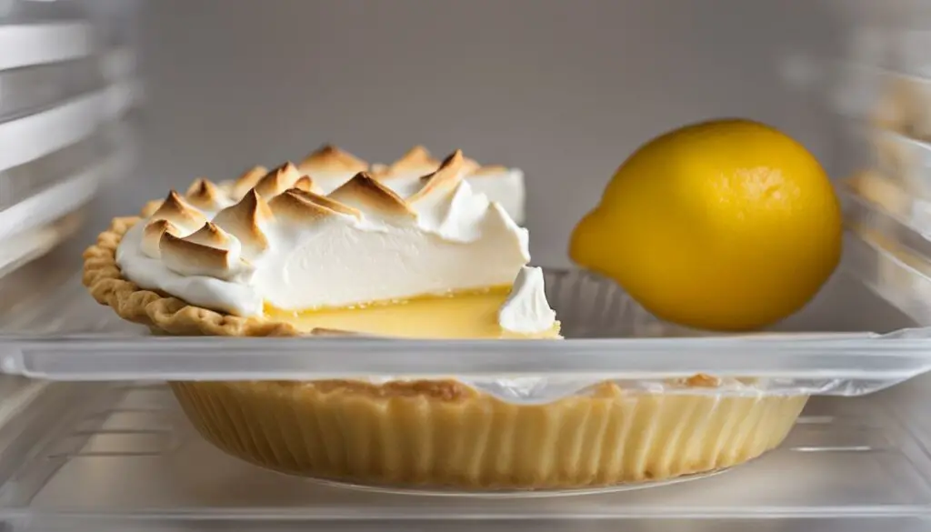 leftover lemon meringue pie storage