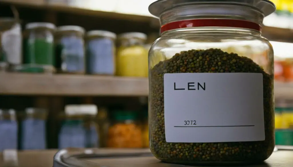 lentil storage