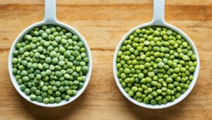 Are split peas the same as peas?