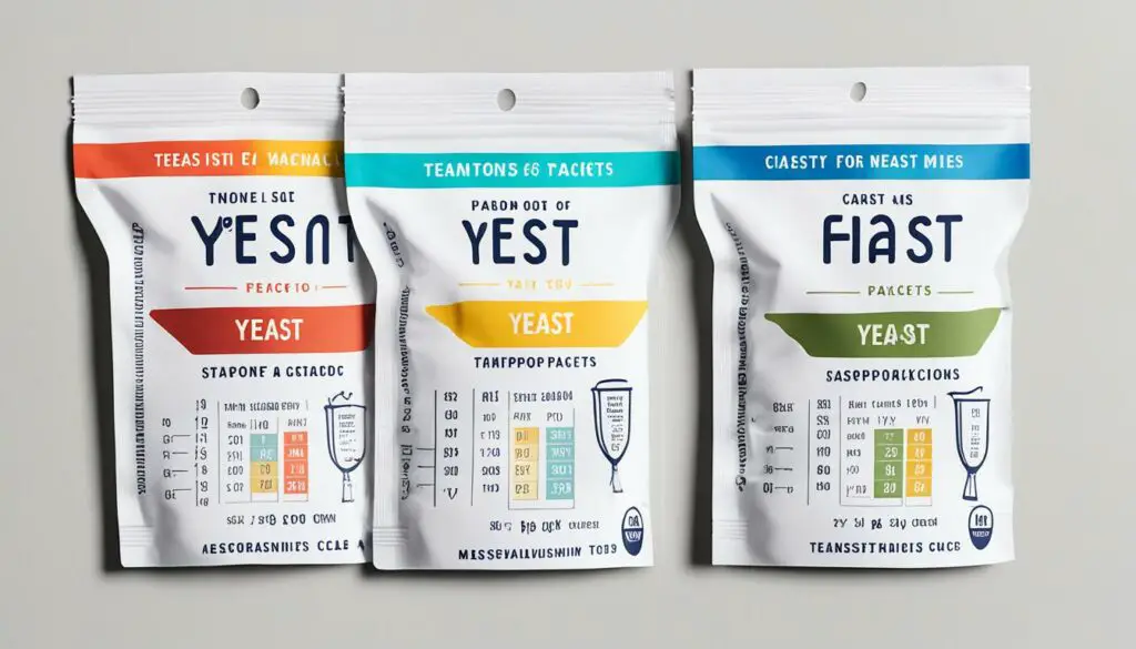 Packet of Yeast to Teaspoons Conversion Guide Vending Business