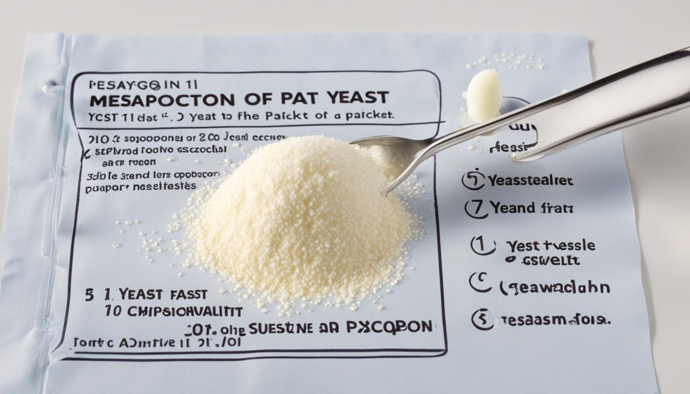 Packet of Yeast to Teaspoons Conversion Guide Vending Business